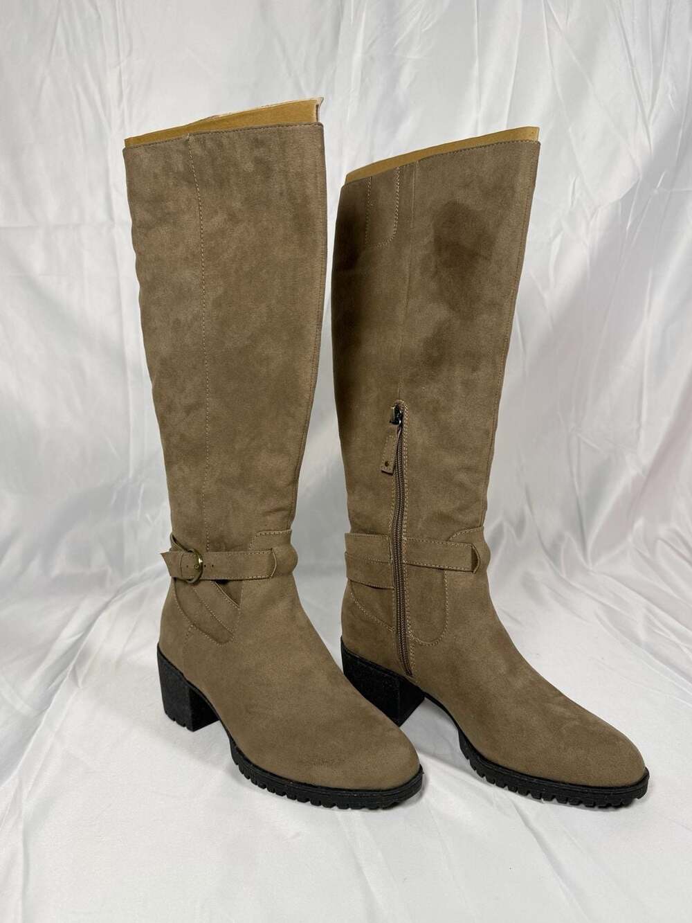 Dr. Scholl's Like It Knee-High Boots Taupe Suede